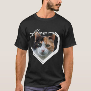 Kärlek Calico Kattunge Callie Cat Lover T Shirt