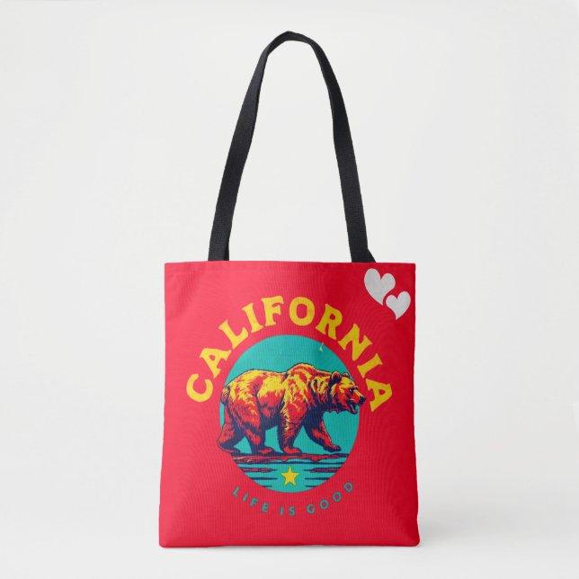 Kärlek California Tote Bag Tygkasse (Framsida)