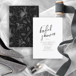Kärlek Calligraphy Möhippa Blommigt B&W ID940
