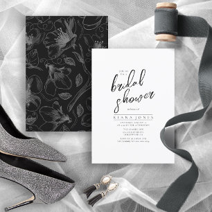 Kärlek Calligraphy Möhippa Blommigt B&W ID940