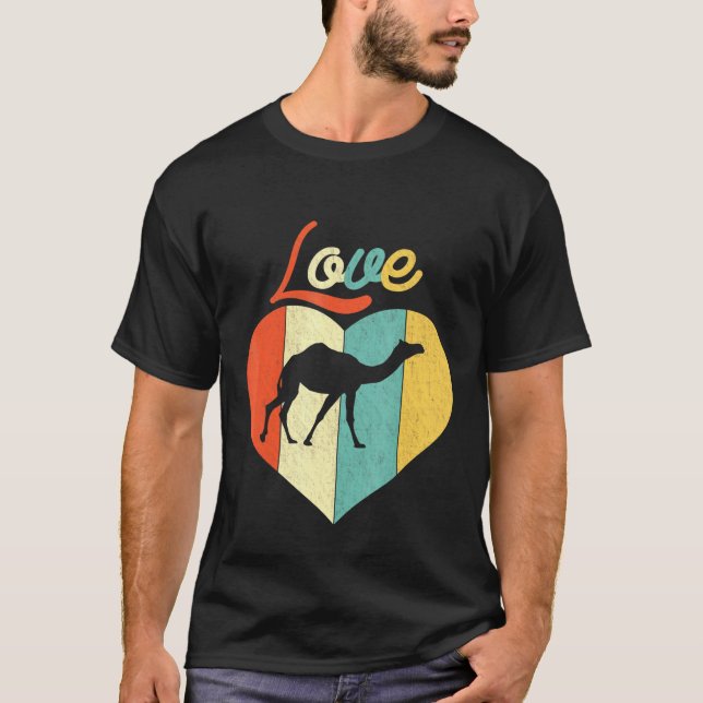 Kärlek Camel T Shirt (Framsida)