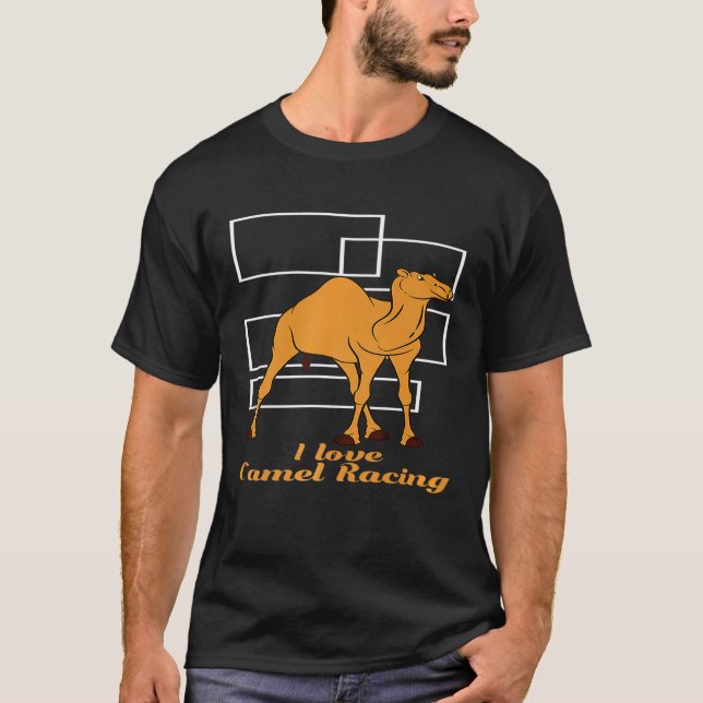 Kärlek Camel Tävla Animal Camel T Shirt (Framsida)
