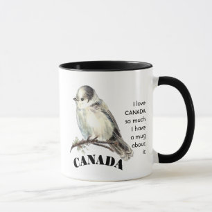 Kärlek CANADA GRÅTT JAY så mycket jag Roligt citat Mugg