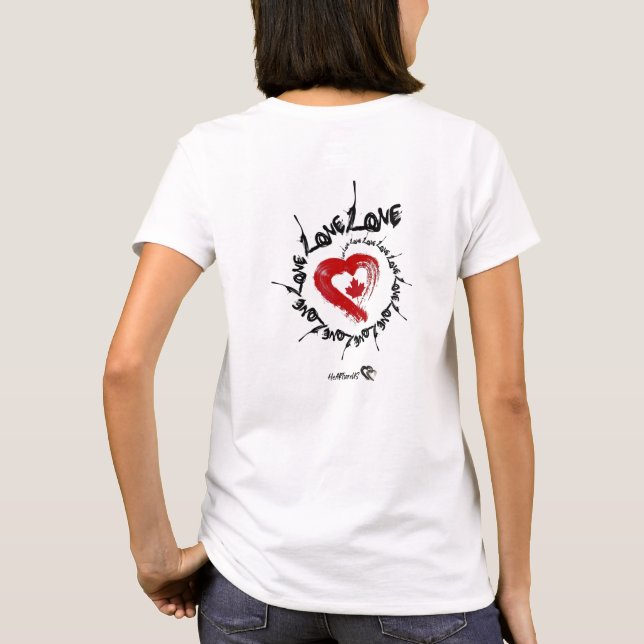 Kärlek Canada T-Shirt (Baksida)