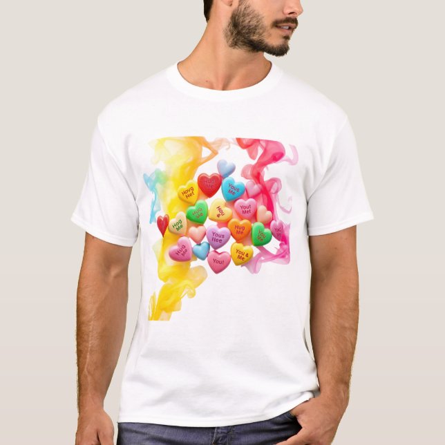 💖 Kärlek - Candy Heart Magic! T Shirt (Framsida)