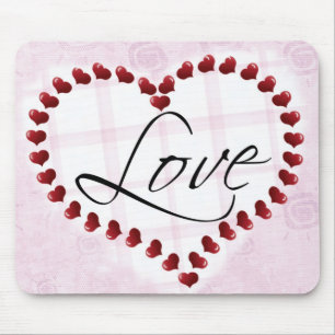 Kärlek Candy Hearts mousepad Musmatta