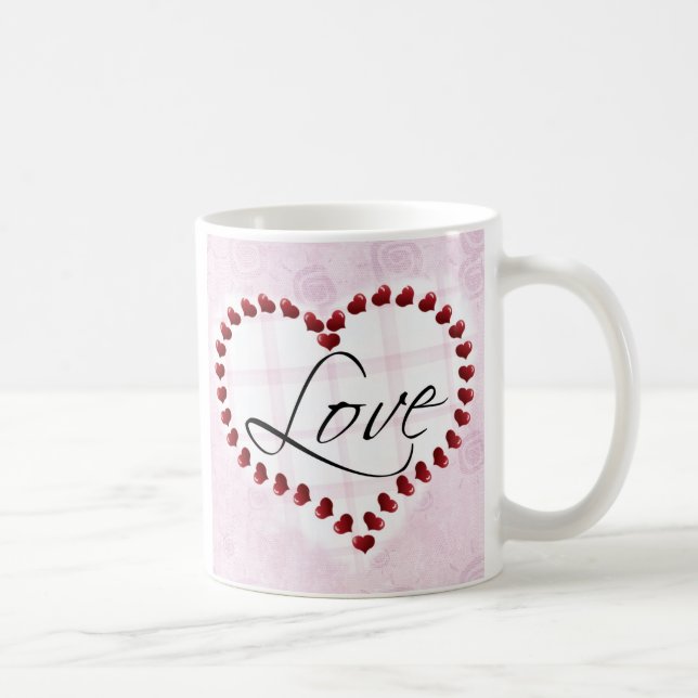 Kärlek Candy Hearts Mugg (Höger)