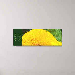 KÄRLEK Canvas Art Prints Gula Solrosar Blommig