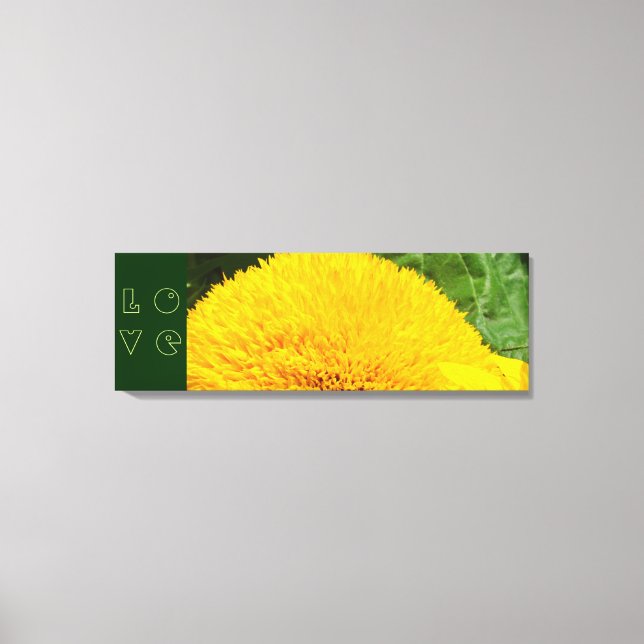 KÄRLEK Canvas Art Prints Gula Solrosar Blommig (Framsida)