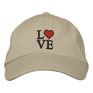 Kärlek Cap Broderad Keps