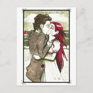 Kärlek Card Edgar Allan Poe-citat Vykort