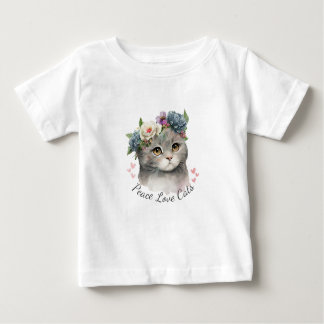 Kärlek Cat Baby T Shirt