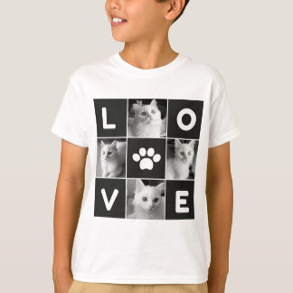 KÄRLEK Cat Photo Collage Kids' T-Shirt