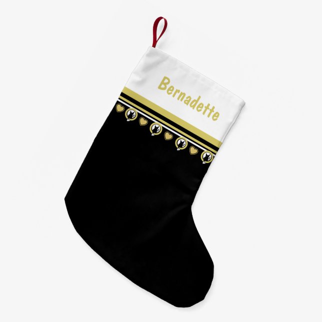 Kärlek Cat Stocking designad av Poet Adiela Akoo Liten Julstrumpa (Framsidan (Hängande))