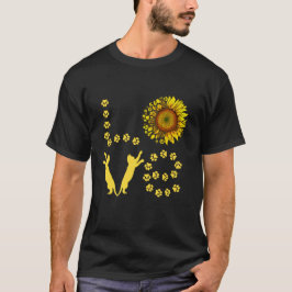 KÄRLEK CAT TASS & SUNFLOWERS T SHIRT