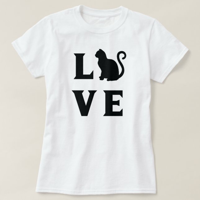 Kärlek Cat Tröja (Design framsida)