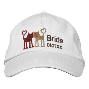 Kärlek Cats Broderad Keps