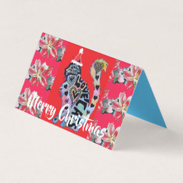 Kärlek Cats Cat Merry Red Lila julkort Kort