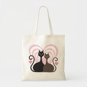 Kärlek Cats CustomTote Bag Small Tygkasse