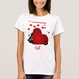 Kärlek Cats Cute Cat Valentine T Shirt