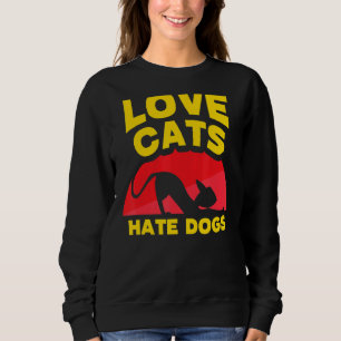 Kärlek Cats Hate Hundar Pet Cat Animal T Shirt