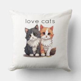 Kärlek Cats Kudde