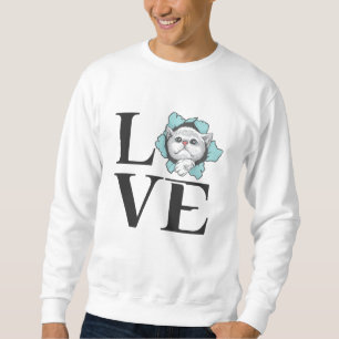 Kärlek Cats Lång Ärmad Tröja