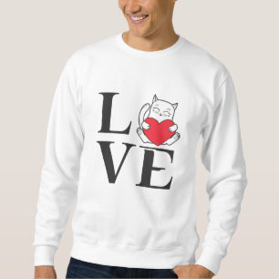 Kärlek Cats Lång Ärmad Tröja