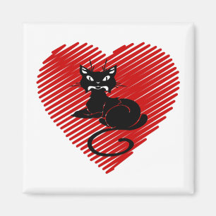 Kärlek Cats Magnet