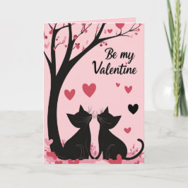 Kärlek Cats och bli min Valentine Kort