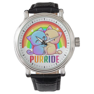 Kärlek Cats Rainbow Armbandsur