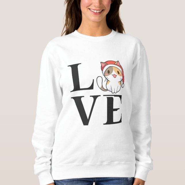 Kärlek Cats - Santa Kitten T Shirt (Framsida)