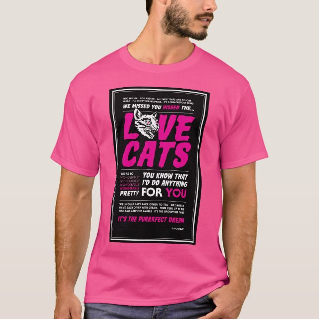 Kärlek Cats T Shirt (Framsida)