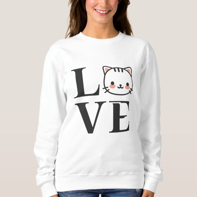 Kärlek Cats T Shirt (Framsida)