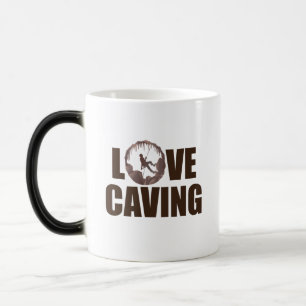 Kärlek Cave - Cave Spelunking Speleology Magisk Mugg