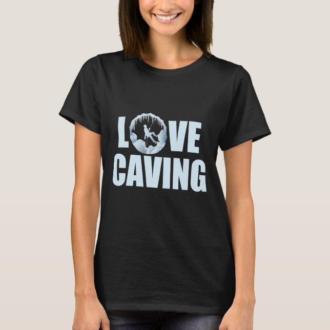 Kärlek Cave - Speleologi Cave Exploration T Shirt (Framsida)