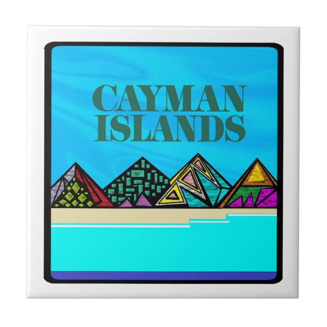 kärlek Caymans Kakelplatta (Framsidan)