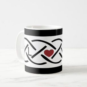 Kärlek Celtic Knot Kaffemugg
