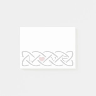 Kärlek Celtic Knot Post-it Block