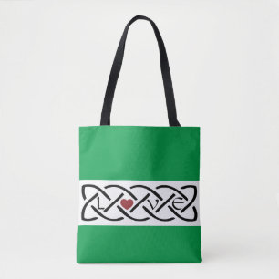 Kärlek Celtic Knot Tygkasse