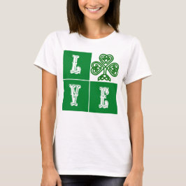 Kärlek Celtic Shamrock Hearts Tröja