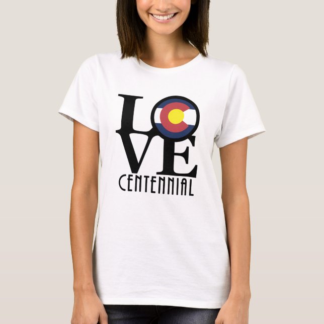 KÄRLEK Centennial Colorado T Shirt (Framsida)