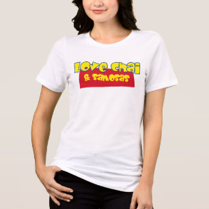 Kärlek Chai Tee   Funny Indian Chai Samosa T-shirt