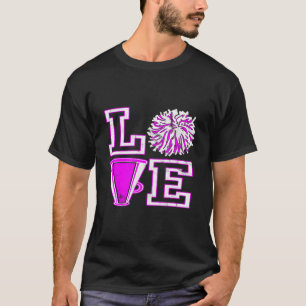Kärlek Cheer För N Cheerleader T Shirt