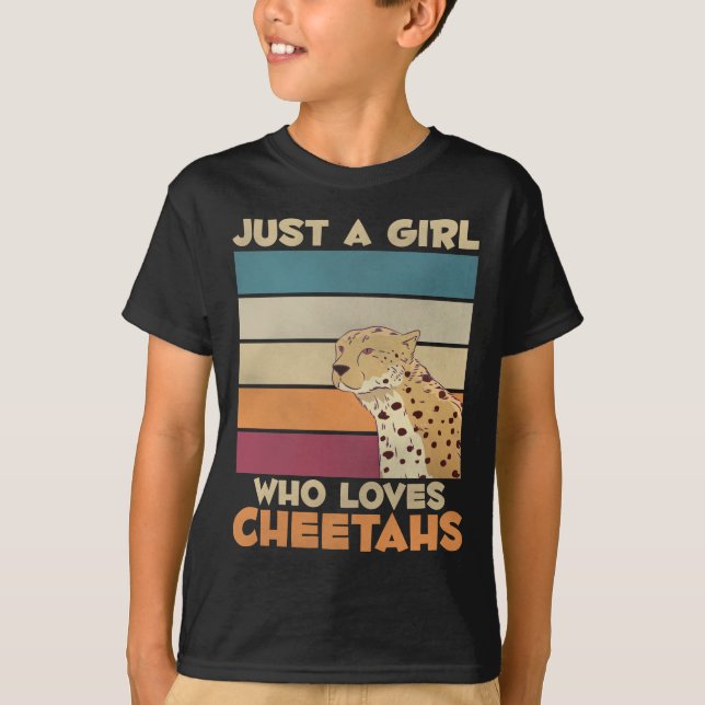Kärlek Cheetahs Vild Animal Cat Lover T Shirt (Framsida)