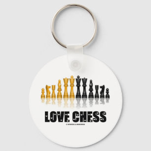 Kärlek Chess Nyckelring