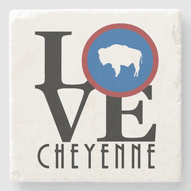 KÄRLEK Cheyenne Wyoming Stenunderlägg (Framsidan)