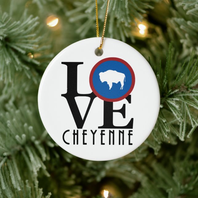 KÄRLEK Cheyenne yoming Julgransprydnad Keramik (Träd)