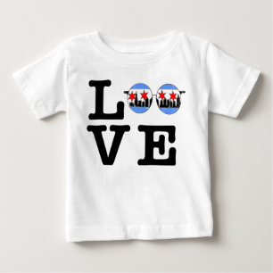 KÄRLEK chicaGoGles baby-skjorta T Shirt
