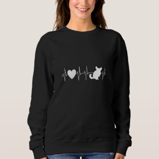 Kärlek Chinchillas Heartslag Funny Chinchilla Zip T Shirt